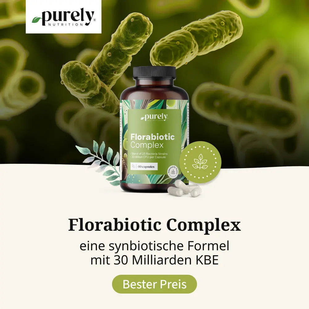 Purely | Florabiotic Complex – synbiotische Formel mit 30 Milliarden KBE - 60 Kapseln