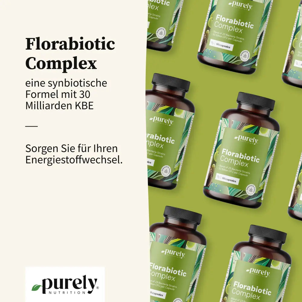 Purely | Florabiotic Complex – synbiotische Formel mit 30 Milliarden KBE - 60 Kapseln