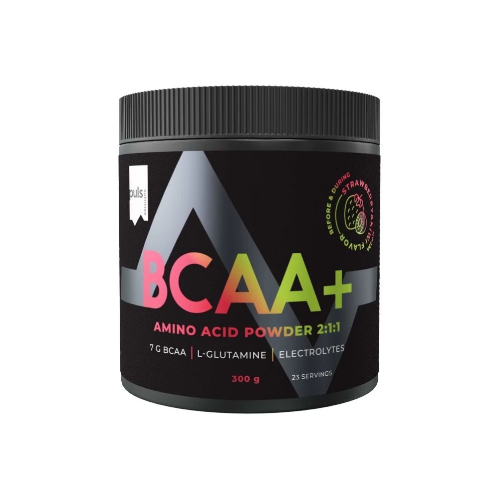 Puls Nutrition | BCAA+ mit Erdbeere und Kiwi Geschmack - 300 g