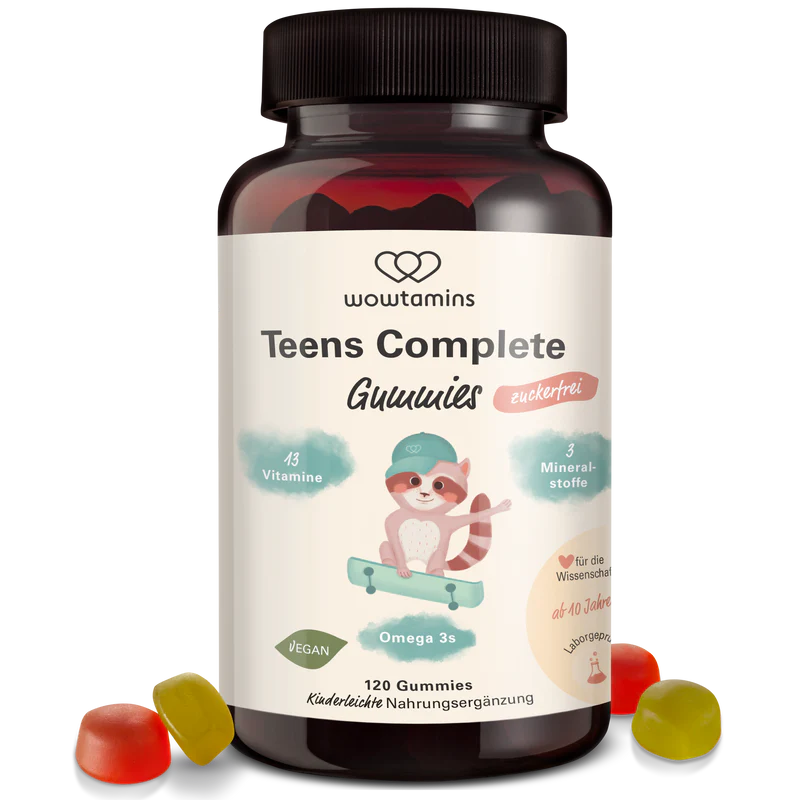 WOWTAMINS I Teens Complete Gummies I zuckerfrei