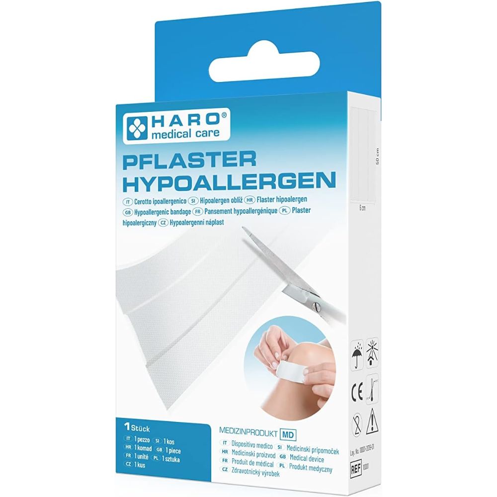 Haro | Pflaster hypoallergen - Wundpflaster zum Zuschneiden
