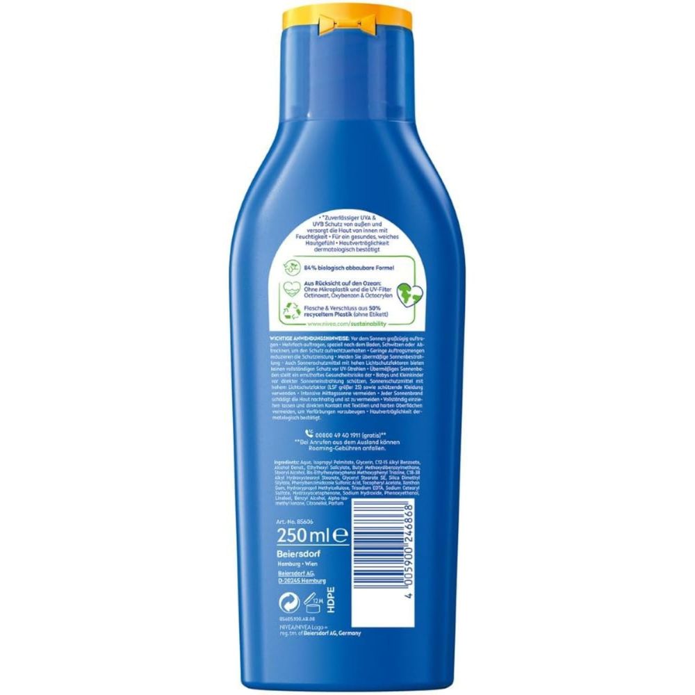 Nivea SUN | Pflegende Sonnenmilch LSF 20 - 250 ml
