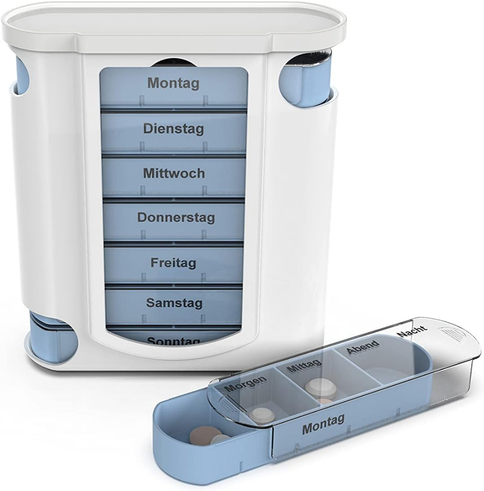 Haro | Pillenbox - Weiß - einfacher Wochendosiere