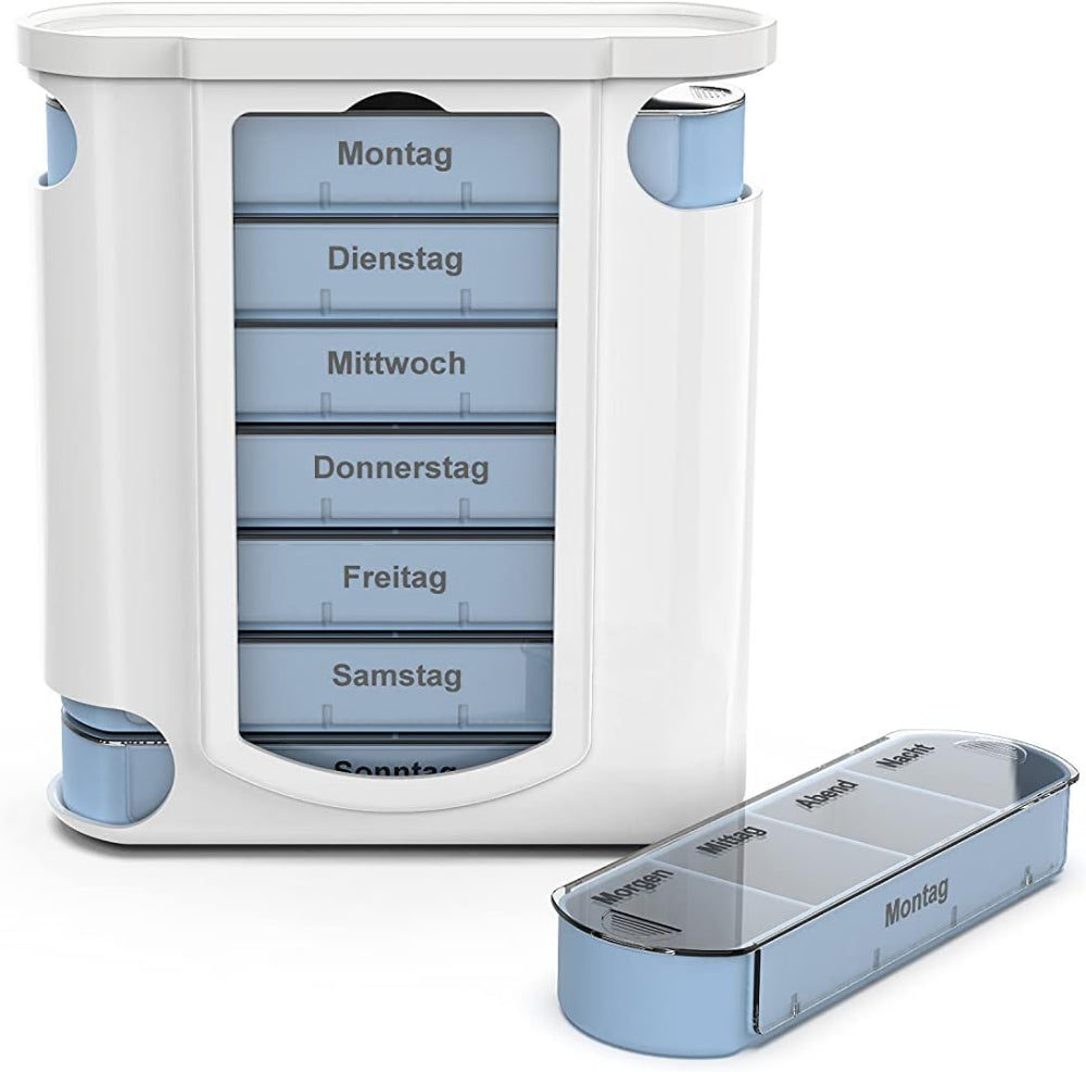 Haro | Pillenbox - Weiß - einfacher Wochendosiere