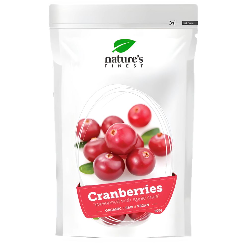 Nature's Finest | Cranberries Bio mit Apfelsaft gesüßt - 200 g