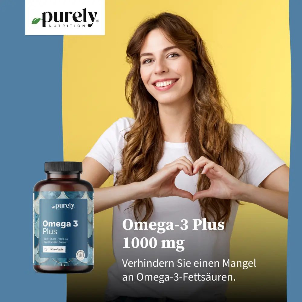 Purely | Omega-3 Plus 1000 mg - 180 Weichkapseln