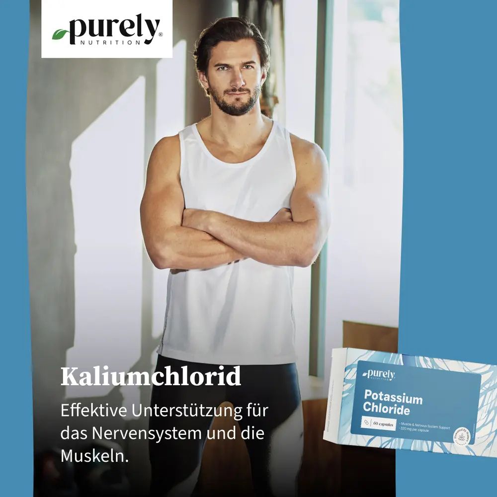 Purely | Potassium Chloride für die Körperliche Vitalität - 60 Kapseln