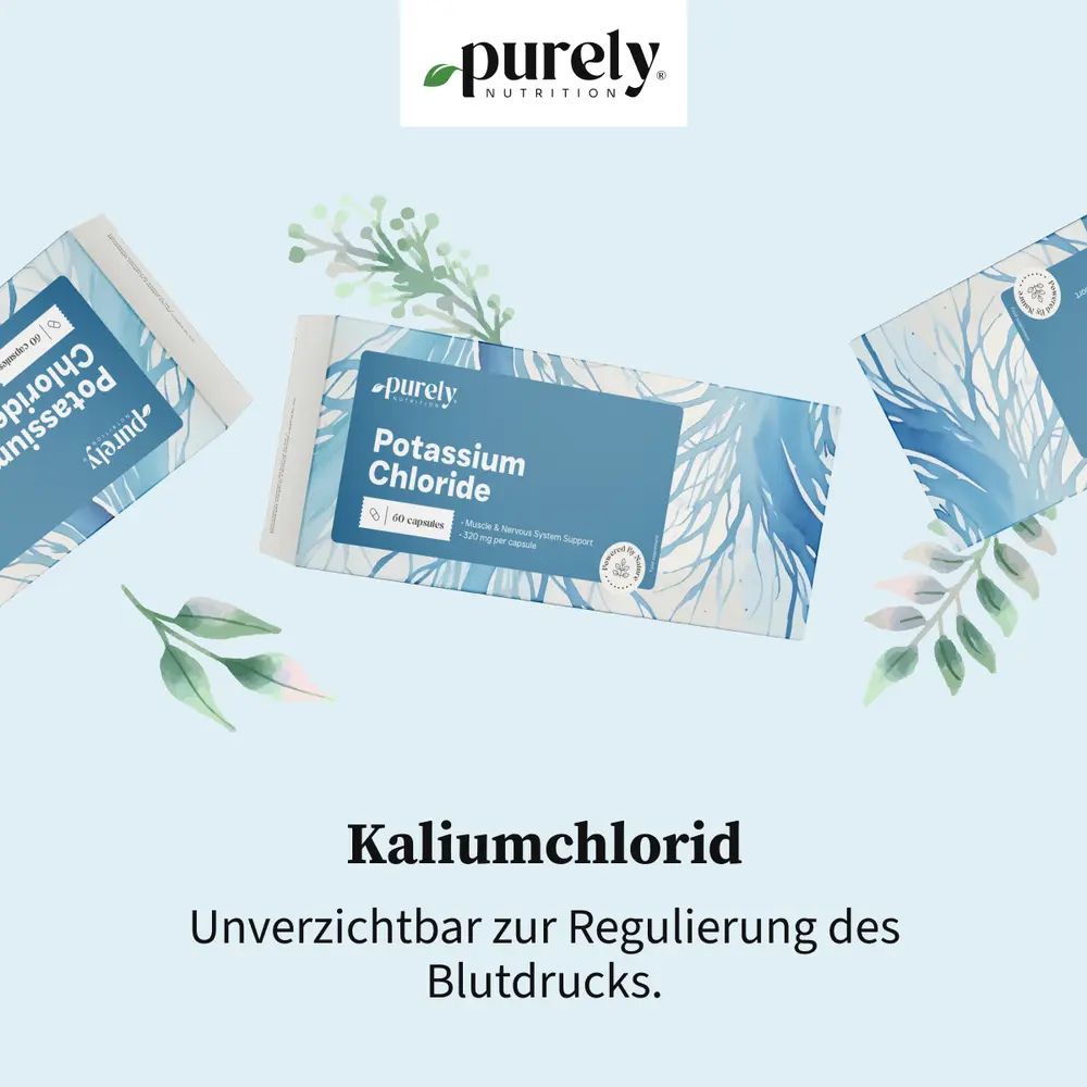 Purely | Potassium Chloride für die Körperliche Vitalität - 60 Kapseln