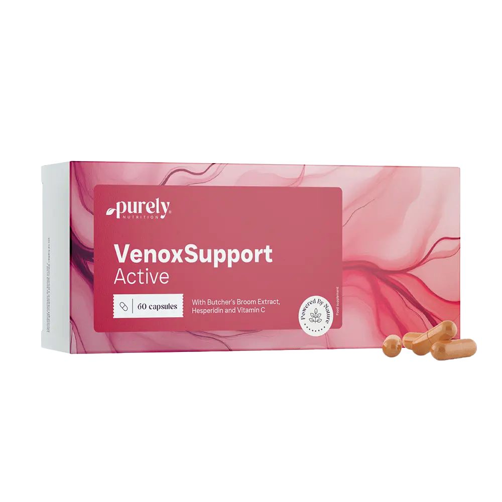 Purely | VenoxSupport Active – für müde und schwere Beine - 60 Kapseln