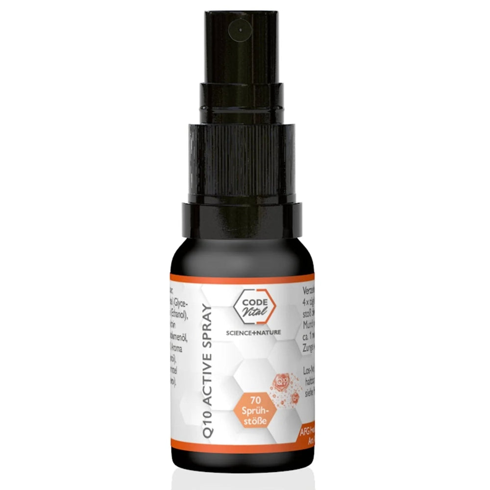 Code Vital | Q10 Active Spray mit Coenzym-Ubiquinol - ENERGIE für jede Zelle
