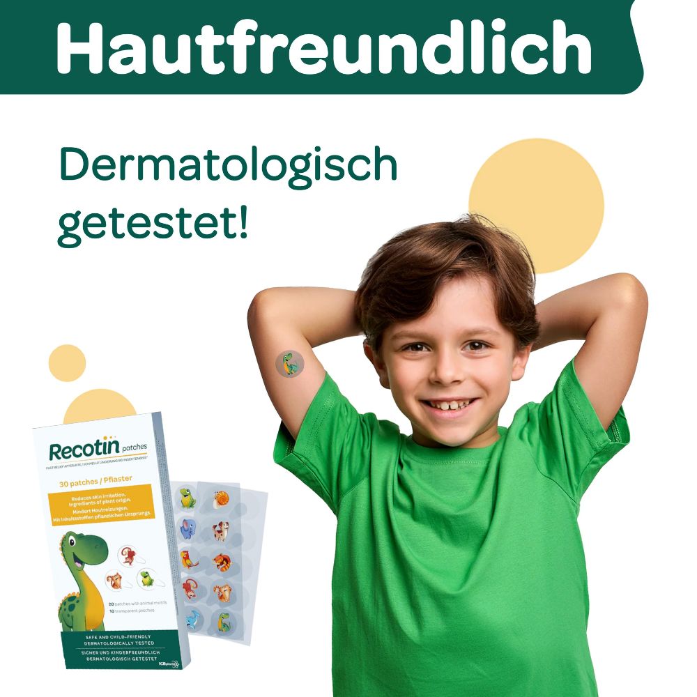 Novokill | Recotin Mückenpflaster – Natürliche Hilfe bei Insektenstichen - 30 St