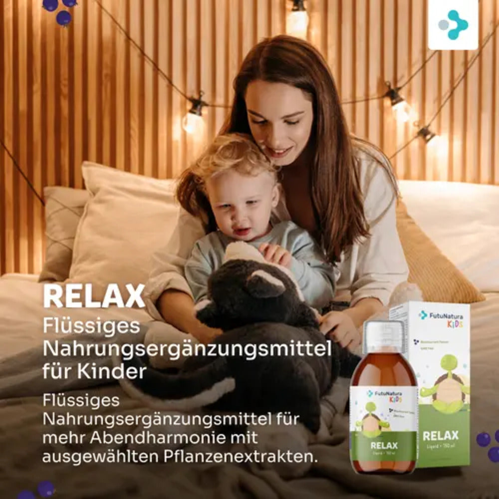 FutuNatura | Relax - Kindersirup für optimale Entspannung und Schlaf - 150ml
