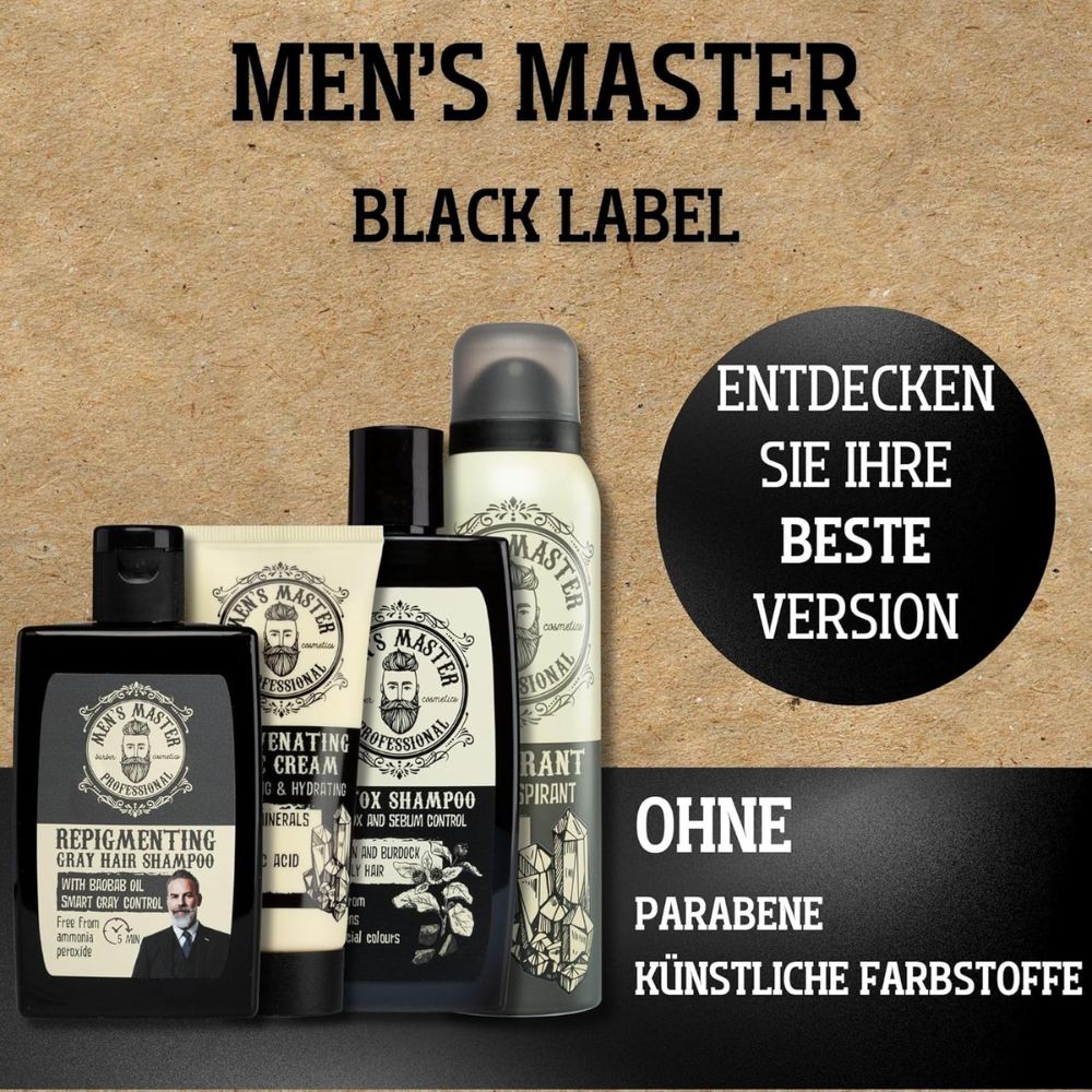 Mister33 | Repigmentierendes Shampoo - Männerpflege für graues Haar - 120 ml