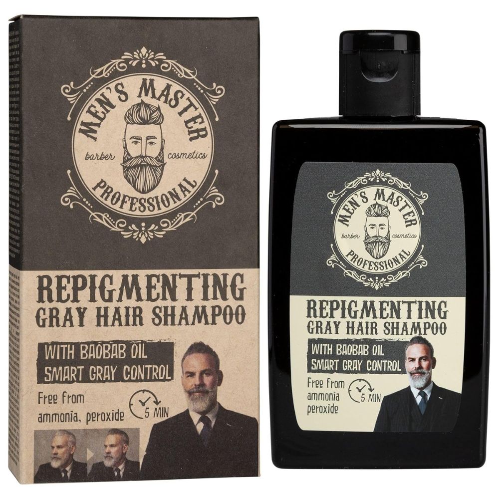 Mister33 | Repigmentierendes Shampoo - Männerpflege für graues Haar - 120 ml