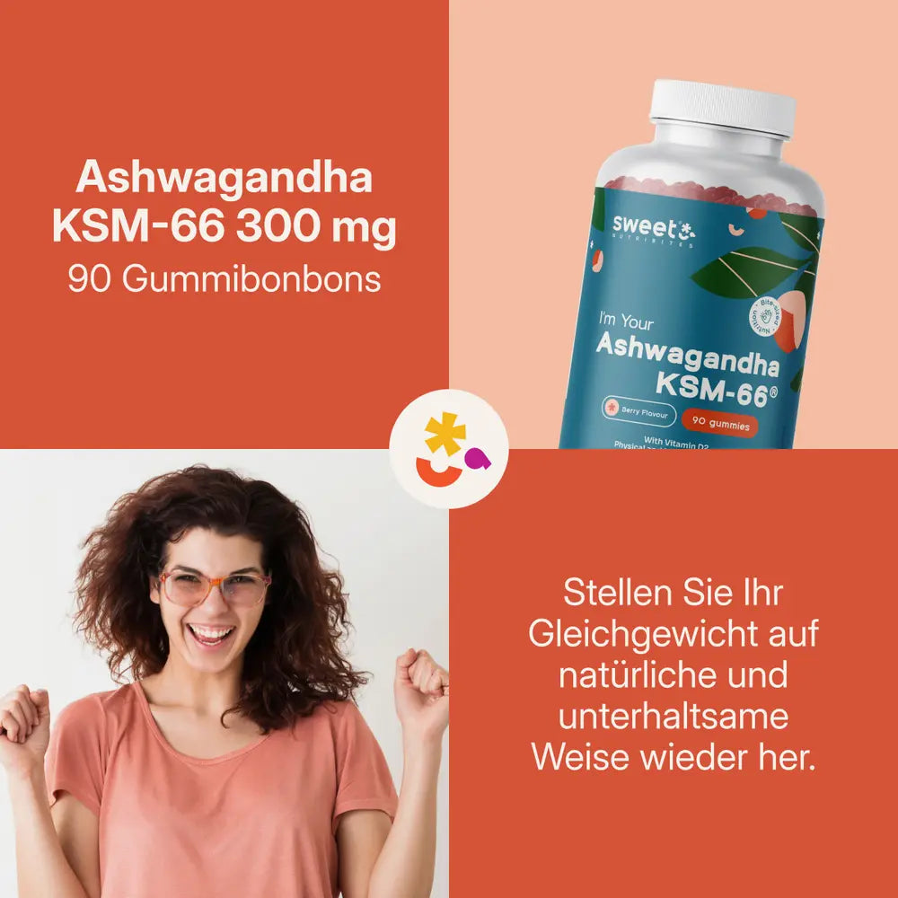 Sweet Nutribites | Ashwagandha KSM-66 300 mg - 90 Gummies