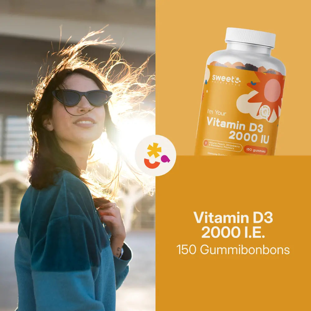 Sweet Nutribites | Vitamin D3 2000 I.E. - 150 Gummibonbons