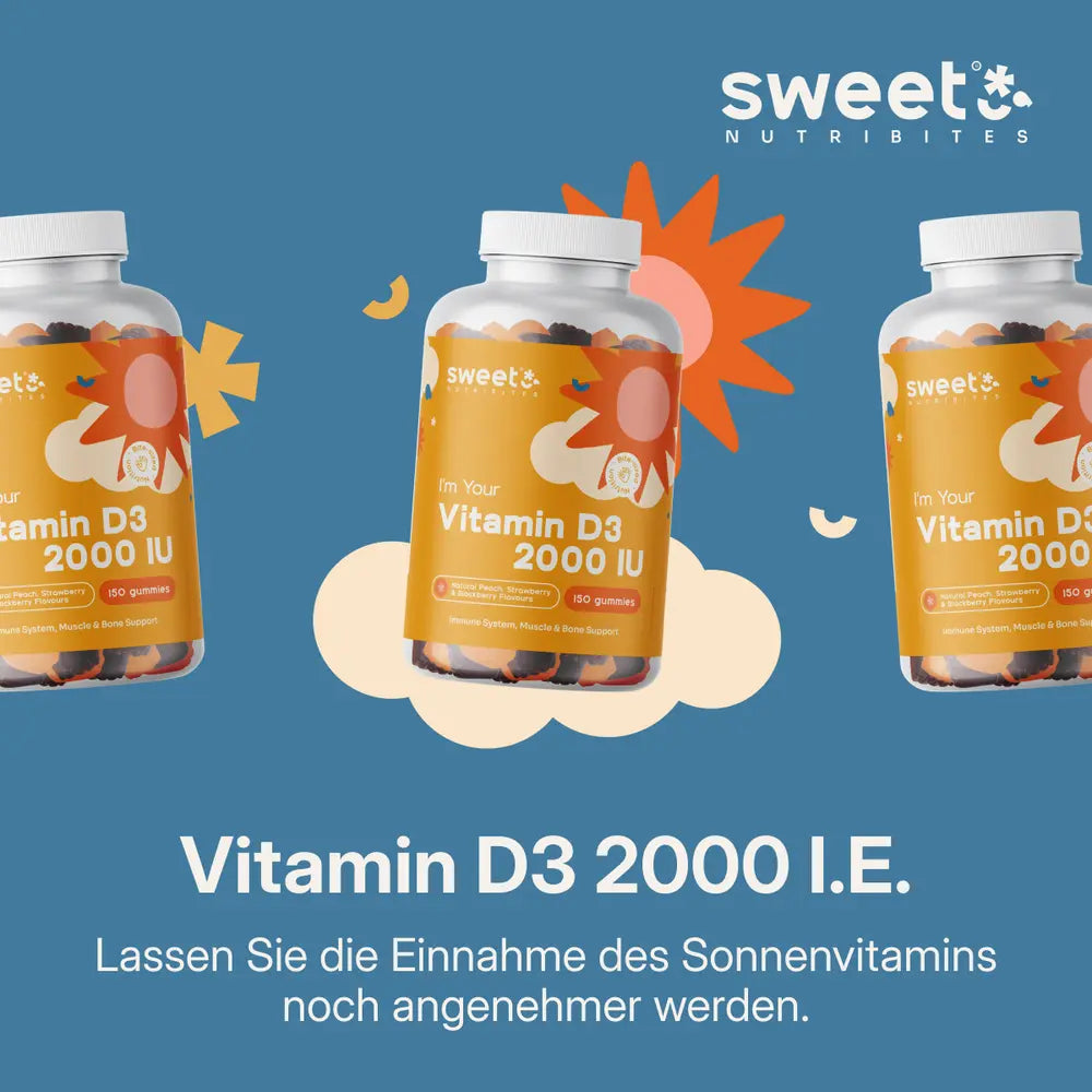 Sweet Nutribites | Vitamin D3 2000 I.E. - 150 Gummibonbons