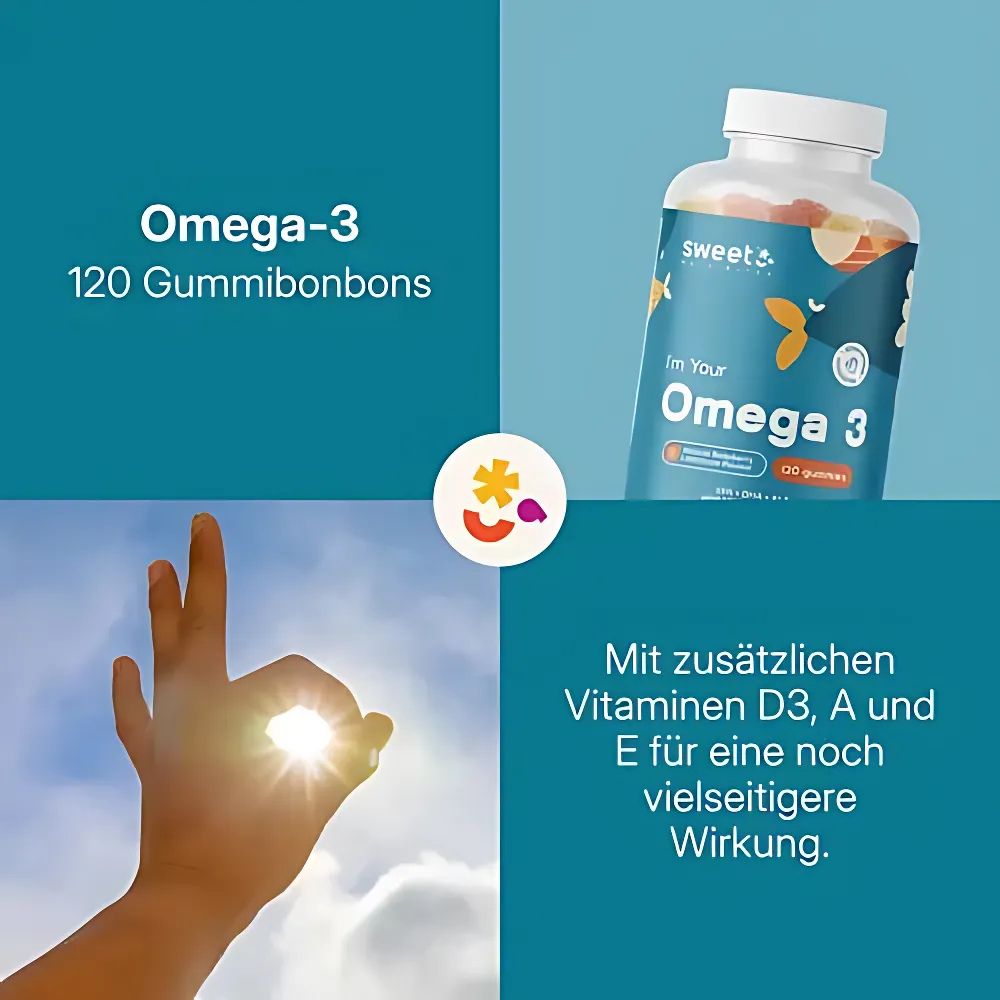 Sweet Nutribites | Omega-3 Gummibonbons - 120 Stück XL