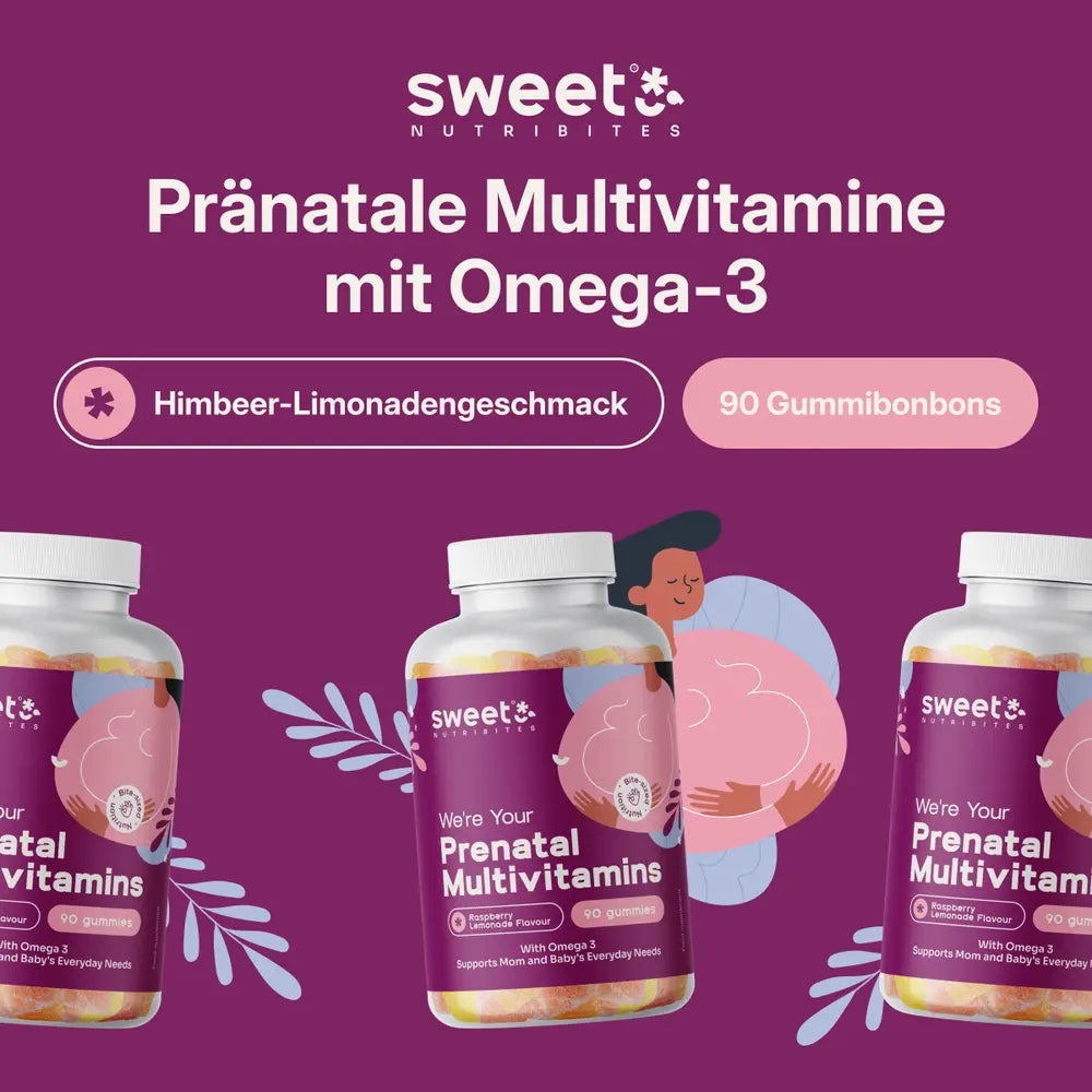 Sweet Nutribites | Pränatale Multivitamine mit Omega-3 - 90 Gummibonbons