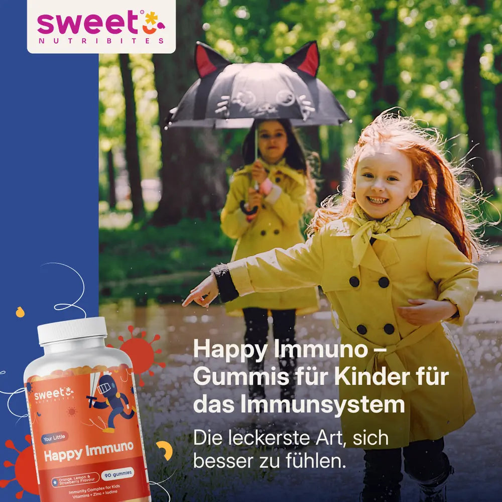 Sweet Nutribites | Happy Immuno Gummis für Kinder für das Immunsystem - 90 Gummibonbons