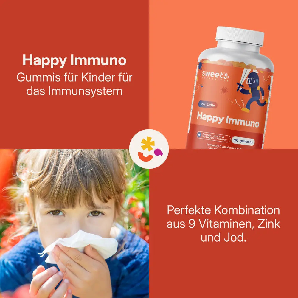 Sweet Nutribites | Happy Immuno Gummis für Kinder für das Immunsystem - 90 Gummibonbons