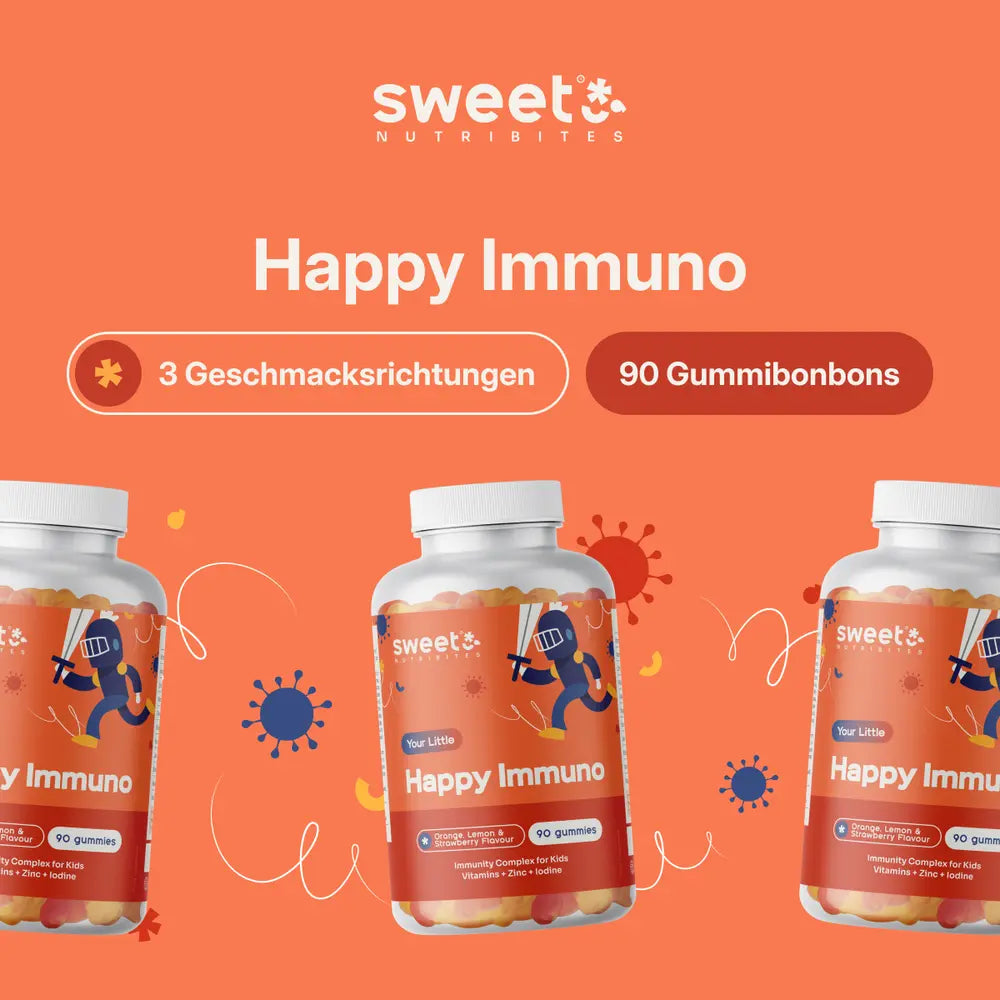 Sweet Nutribites | Happy Immuno Gummis für Kinder für das Immunsystem - 90 Gummibonbons