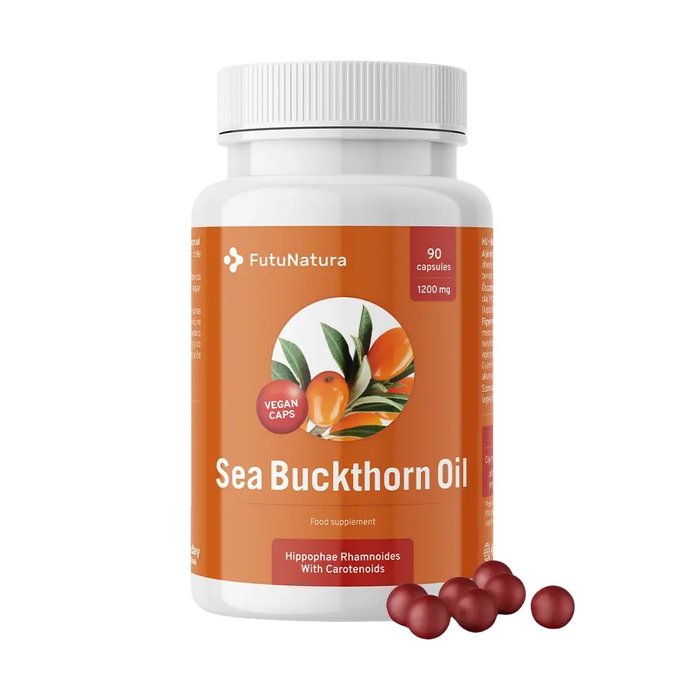FutuNatura | Sanddornöl 1200 mg - Verdauung, Immunsystem und Herz-Kreislauf - 90 Kapseln