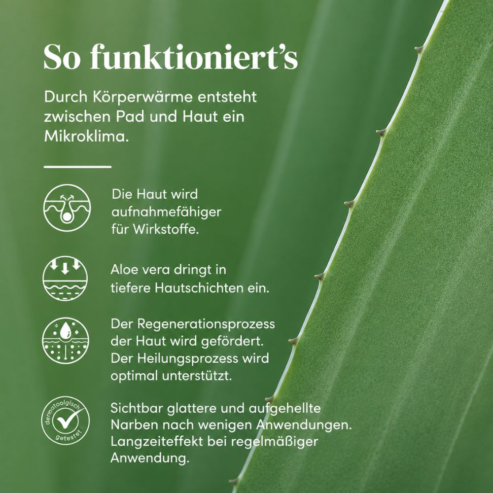 APRICOT | Narbenpflege-Set – Narben Pads mit Aloe Vera + Silikonpad-Reiniger