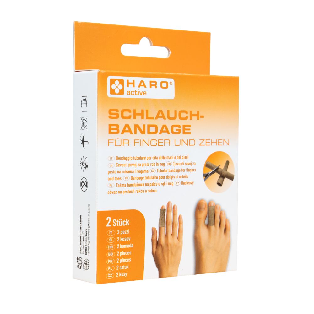 Haro | Schlauchbandage für Finger und Zehen - 2 Stück à 15 cm