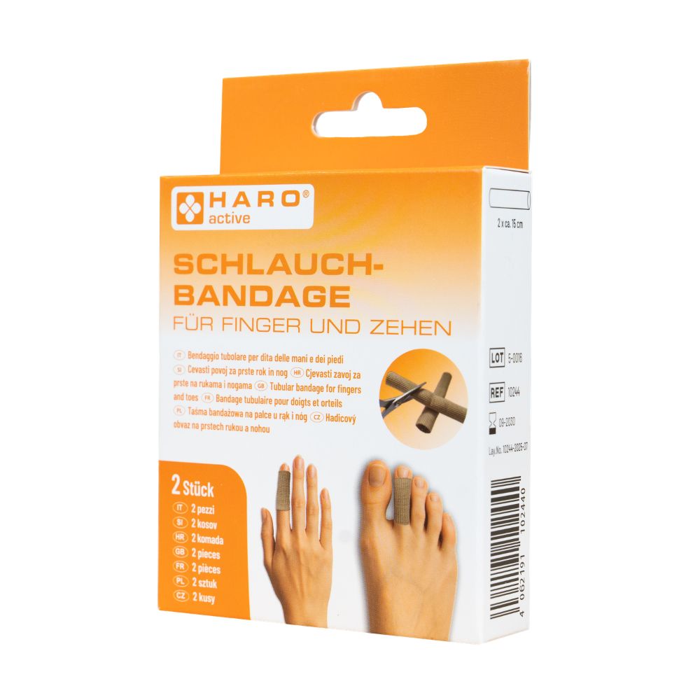 Haro | Schlauchbandage für Finger und Zehen - 2 Stück à 15 cm