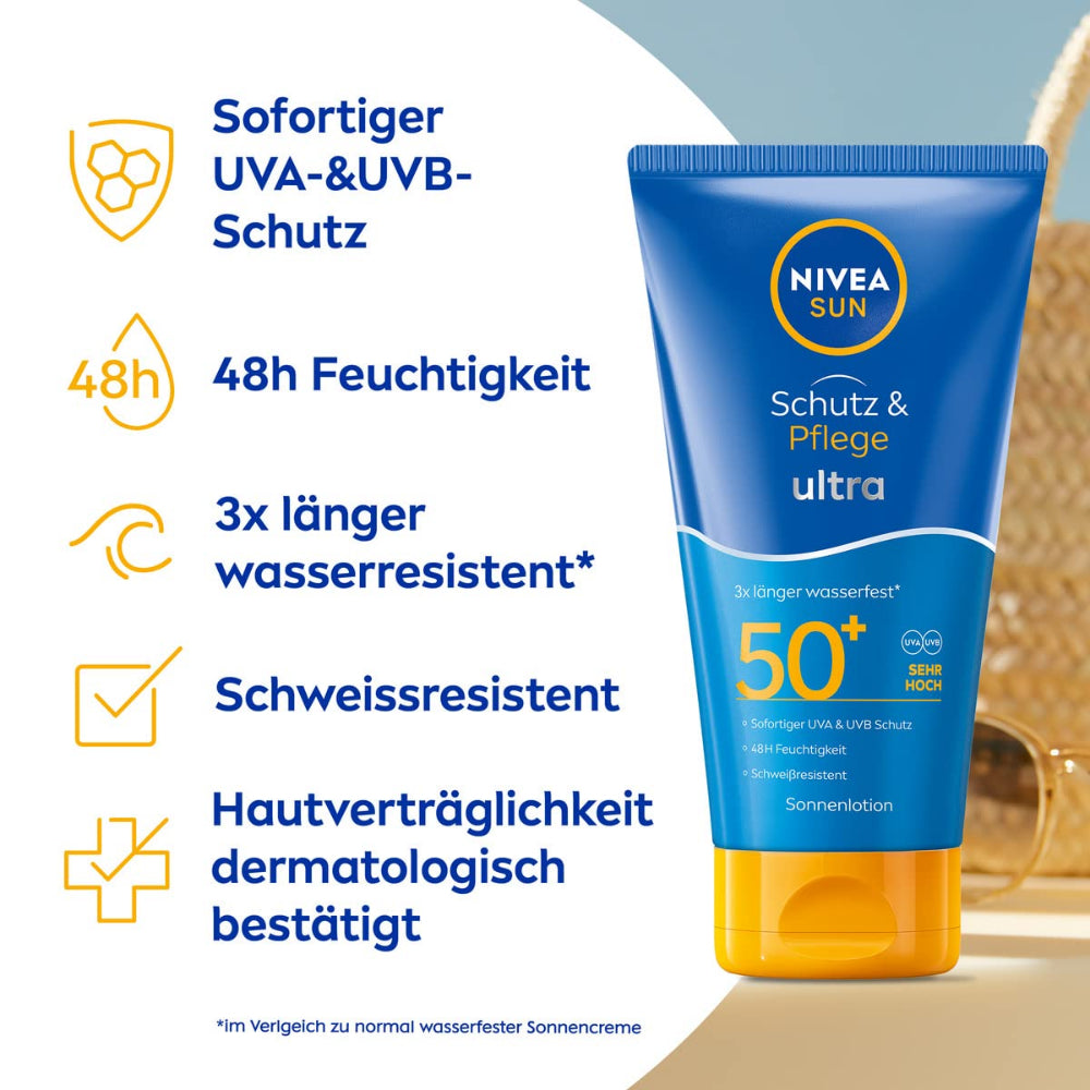 NIVEA SUN | Schutz & Pflege Ultra Sonnenlotion LSF 50+