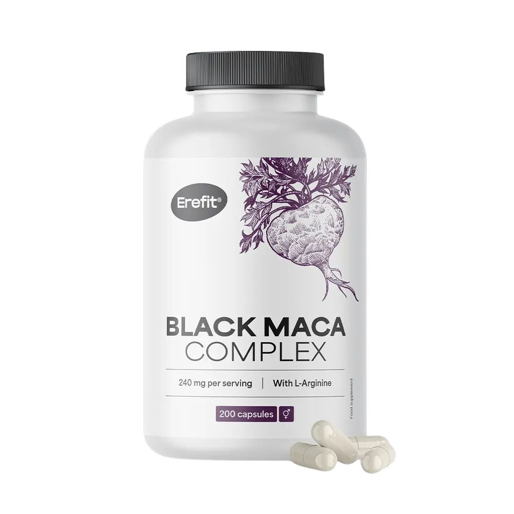 Erefit | Schwarze Maca Komplex - 200 Kapseln