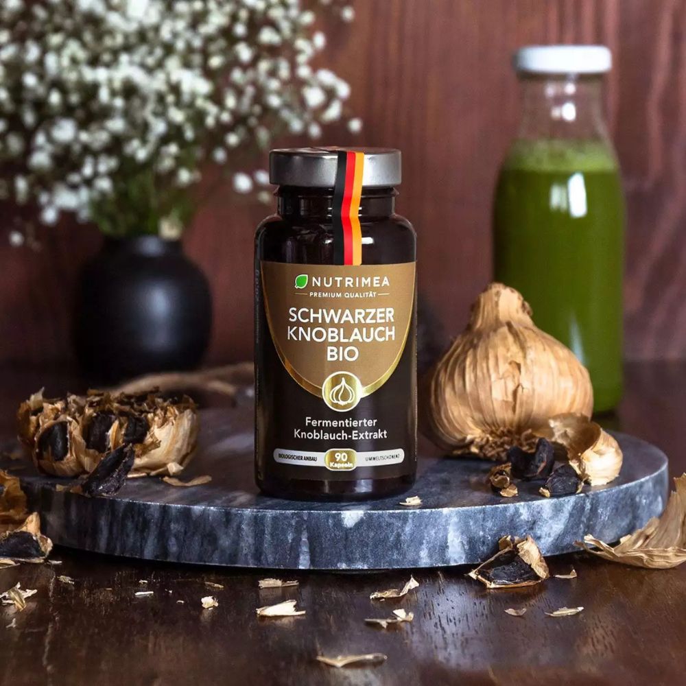 Nutrimea | Schwarzer Knoblauch BIO aus Knoblauchextrakt - 90 Kapseln