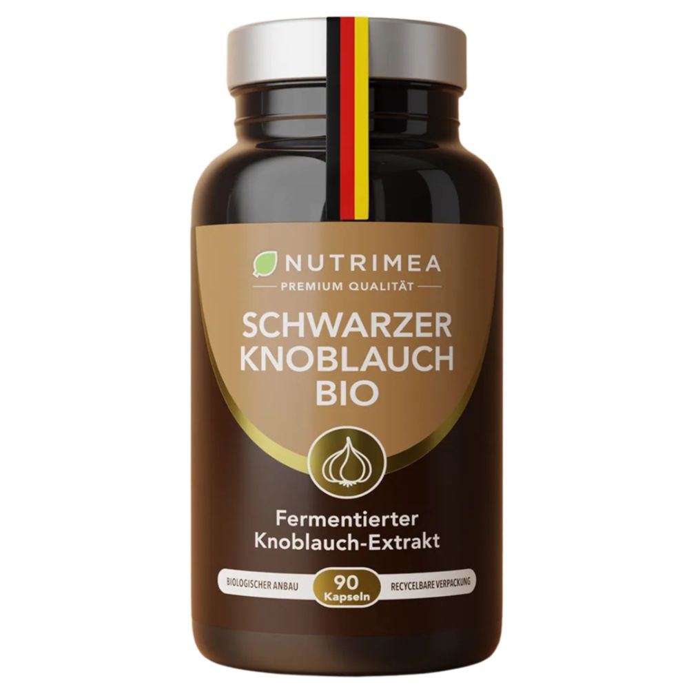 Nutrimea | Schwarzer Knoblauch BIO aus Knoblauchextrakt - 90 Kapseln
