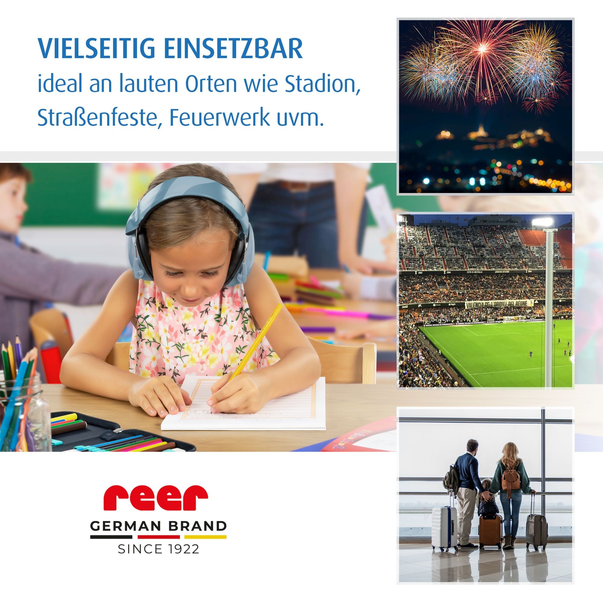 reer | SilentGuard Kids Kapselgehörschutz - Blau oder Grau