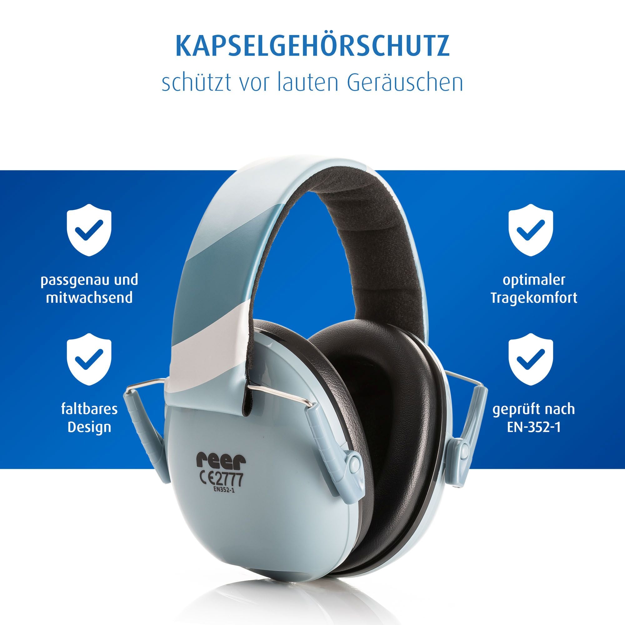 reer | SilentGuard Kids Kapselgehörschutz - Blau oder Grau