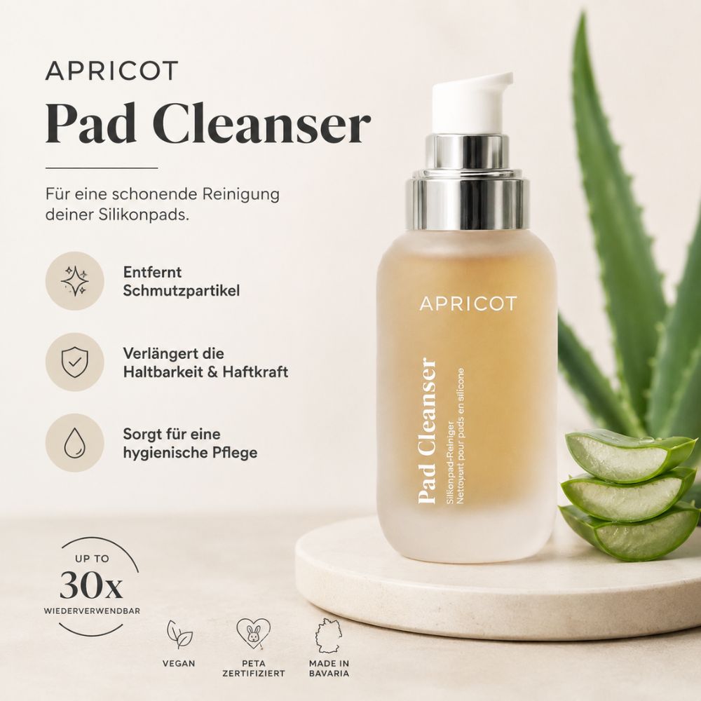 APRICOT | Narbenpflege-Set – Narben Pads mit Aloe Vera + Silikonpad-Reiniger
