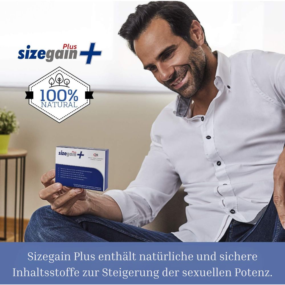 500Cosmetics | SizeGain Plus zur Steigerung der Potenz - 30 Kapseln