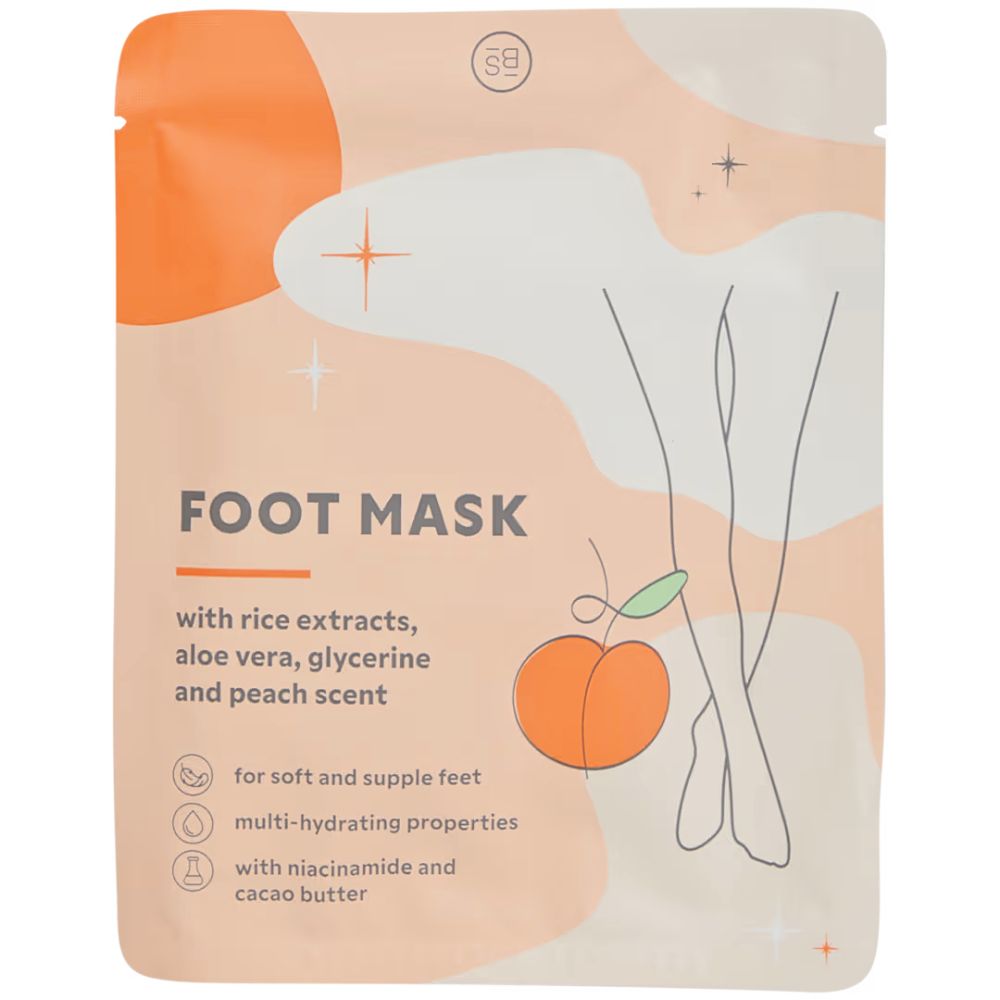 Skin Bliss | Fußmaske mit Kirsche oder Pfirsich Duft - 1 Paar