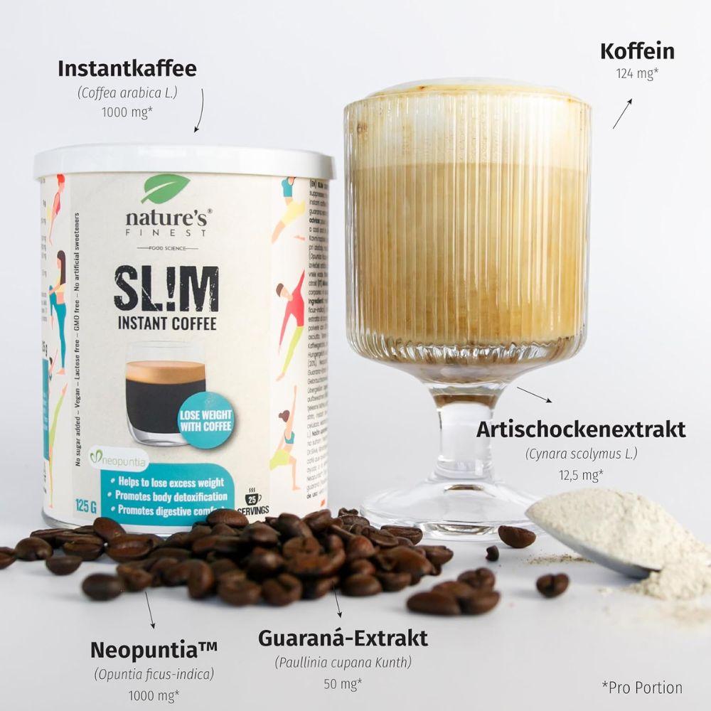 Nature`s Finest | SL!M Kaffee zur Unterstützung des Abnehmstoffwechsels