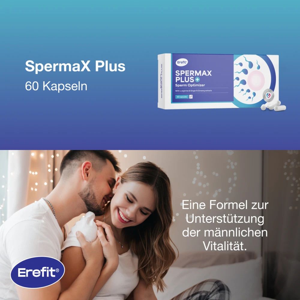Erefit® | SpermaX Plus für Spermienunterstützung - 60 Kapseln