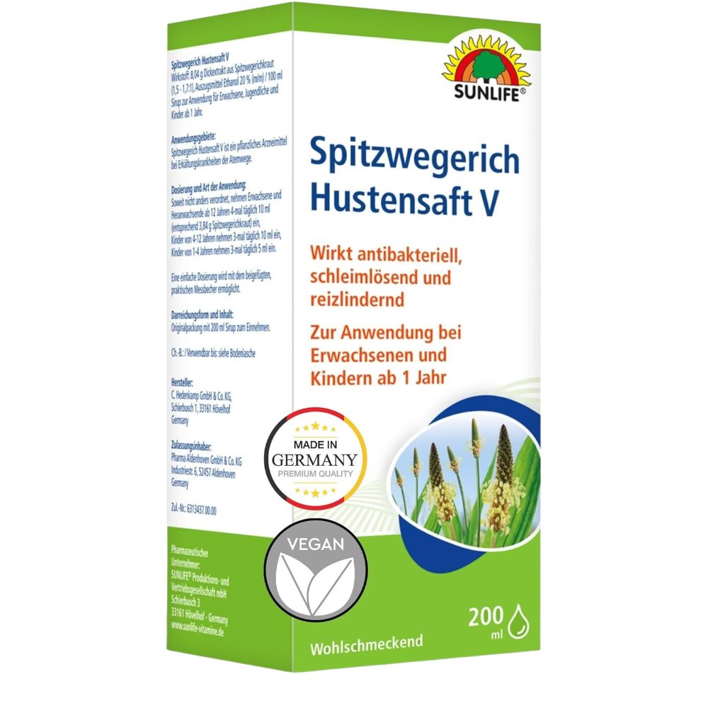 Sunlife | Spitzwegerich Hustensaft V