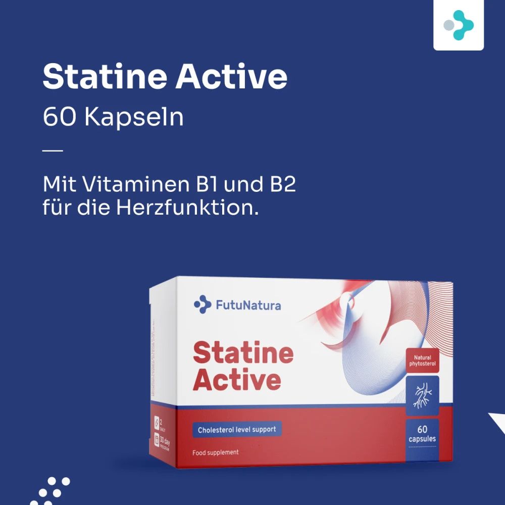 FutuNatura | Statine Active für Cholesterinspiegel im Blut - 60 Kapseln