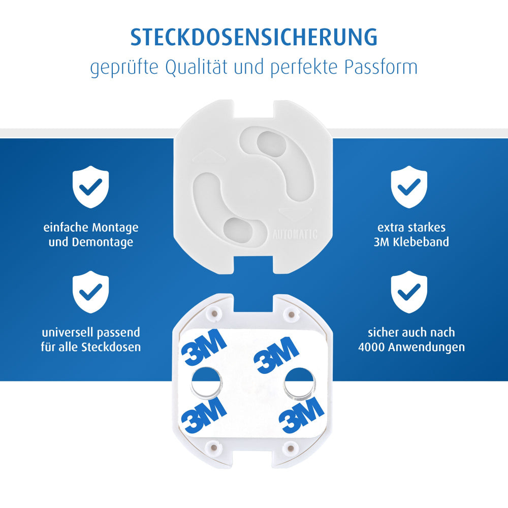 reer | Steckdosenabdeckungen - 10 Stück - Weiß