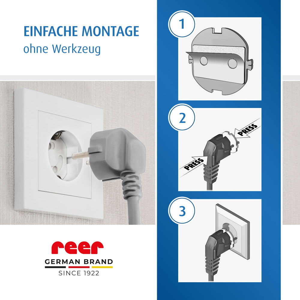 reer | Steckdosenabdeckungen - 10 Stück - Weiß