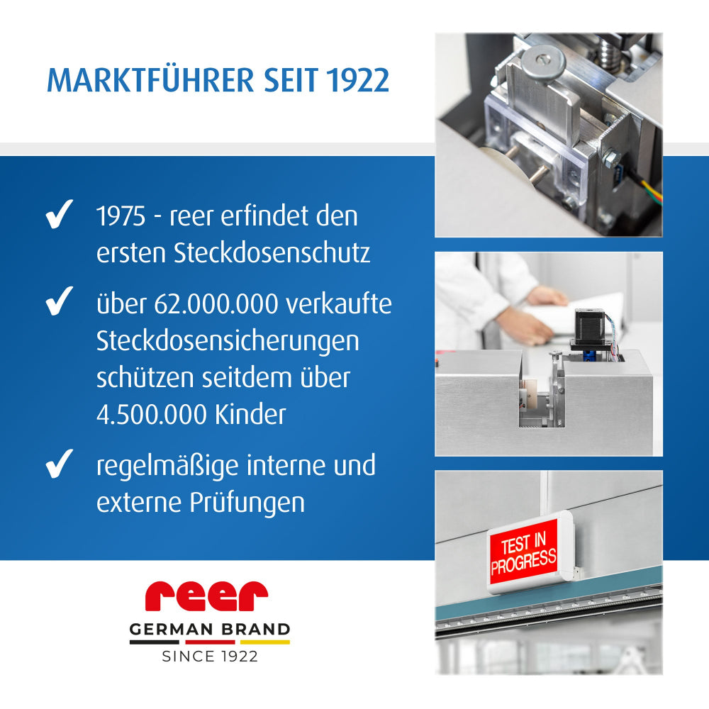 reer | Steckdosenabdeckungen - 10 Stück - Weiß
