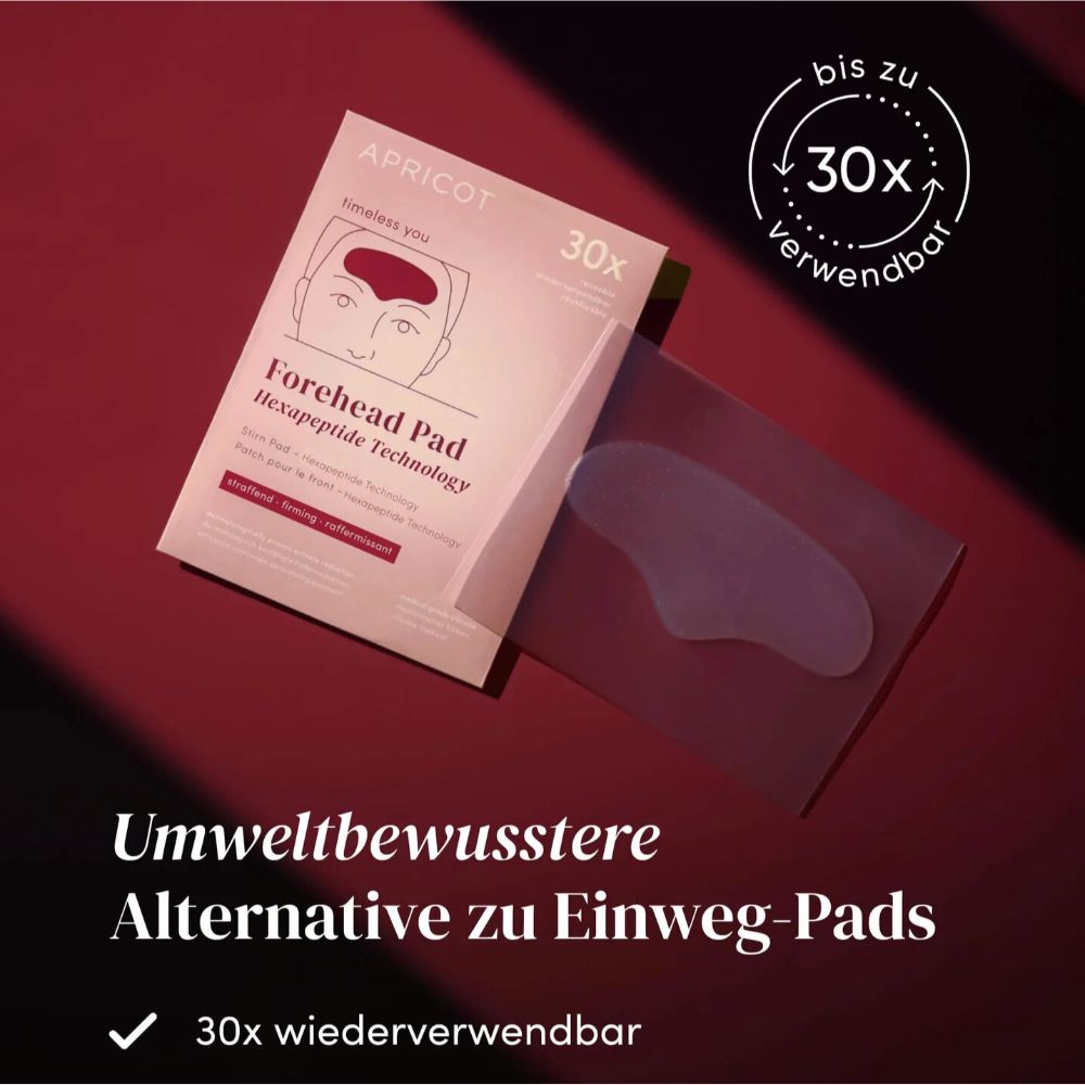 APRICOT | Wiederverwendbares Stirn Pad mit Hexapeptid - 30 Behandlungen