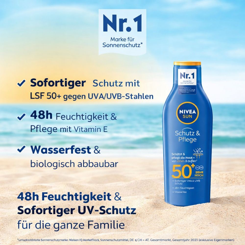 Nivea Sun | Sonnenmilch LSF 50+ - 200 ml