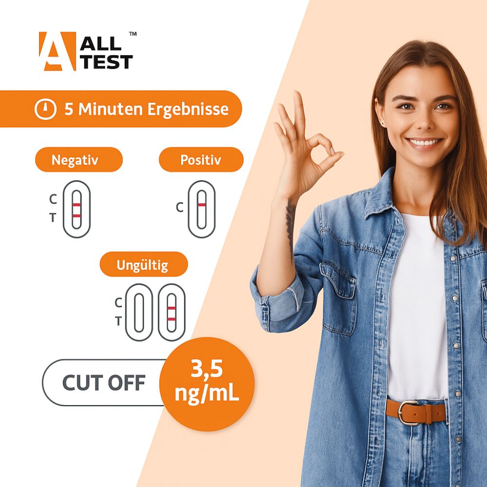 Alltest | THC Speichel Schnelltest - Positiv ab 3,5 ng/ml
