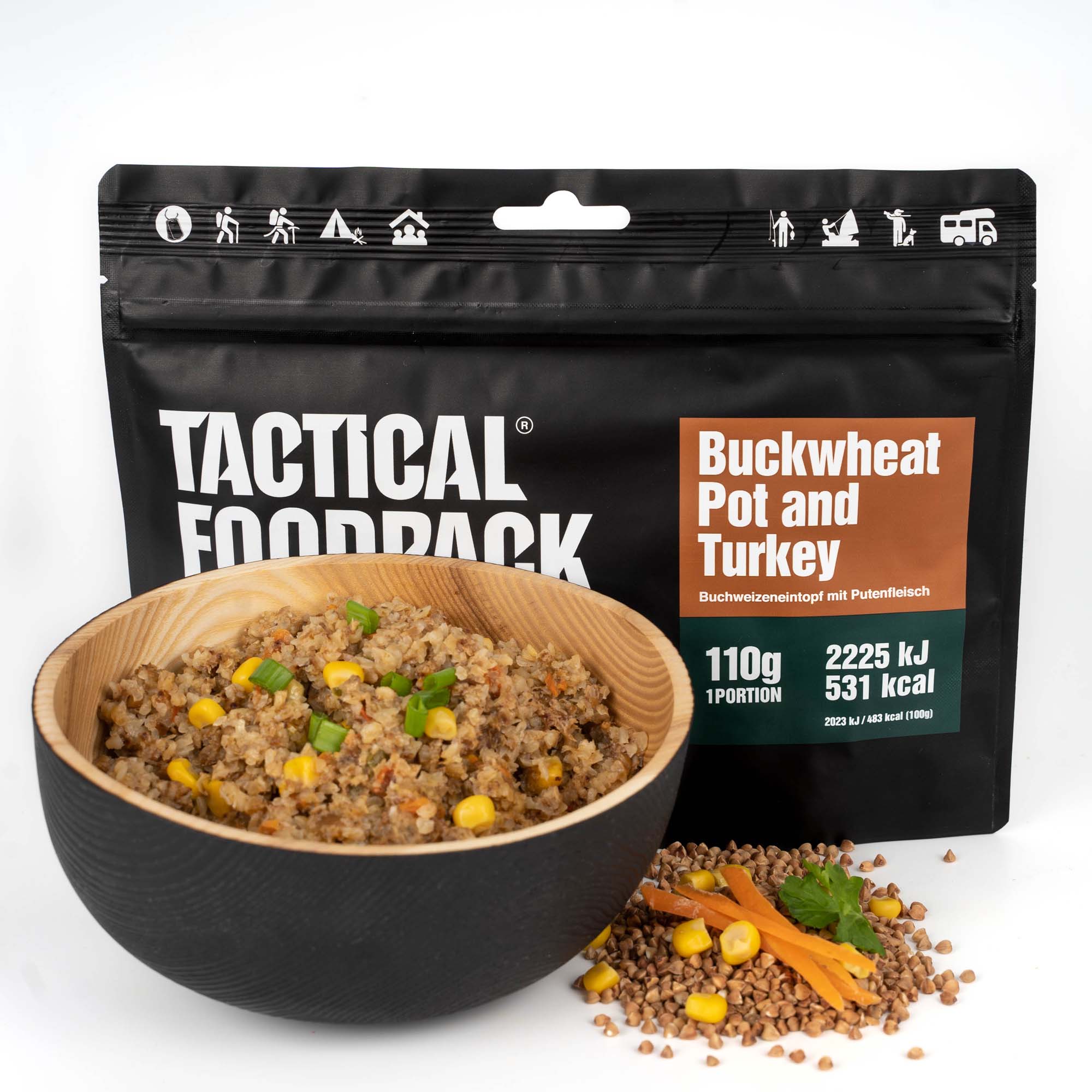 Tactical Foodpack | Buckwheat Pot and Turkey